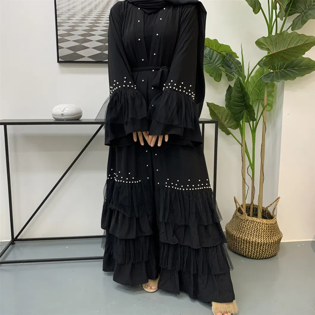 New Black Abaya Factory Price Wholesale Modern Islamic Dress Muslim Clothings Dubai Women Abaya Ladies Kimono Dress